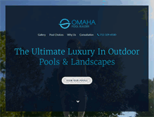 Tablet Screenshot of omahapoolbuilder.com